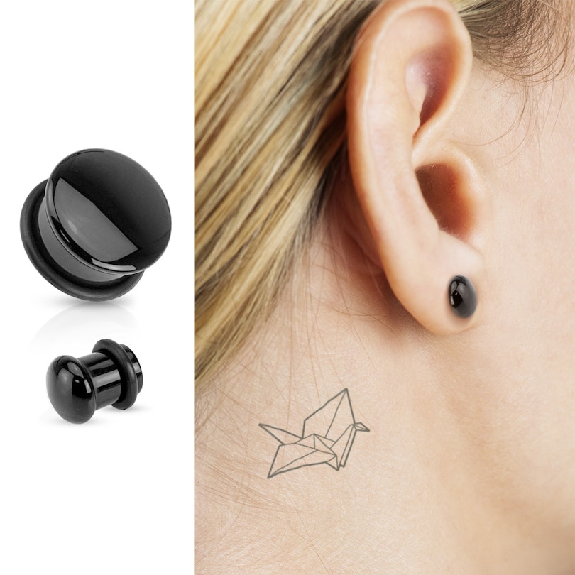 Plugs ar izvirzītu apmali no melna ahāta