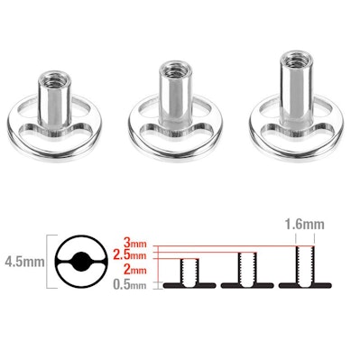 Dermal Anchor pamatne apaļā formā no titāna
