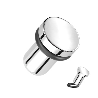 Spoguļgluds titāna plugs