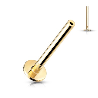 Rezerves push-in labretes stabiņš no 14K zelta