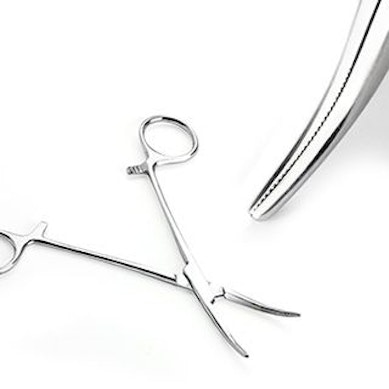 Knaibles Hemostatic Curved Kelly's Forceps