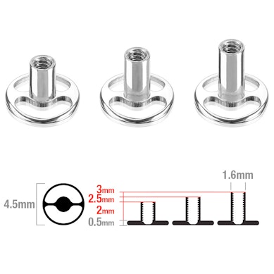 Dermal Anchor pamatne apaļā formā no titāna