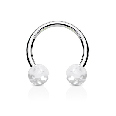 Pakaviņš ar spīdumiem pārklātām bumbiņām