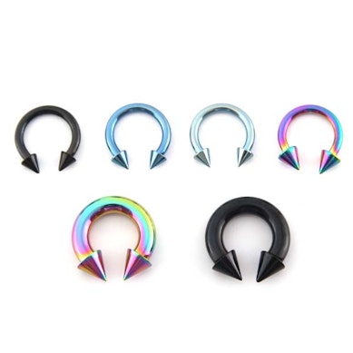 Pakaviņš liela izmēra ar dzeloņveida uzgaļiem dažādās krāsās