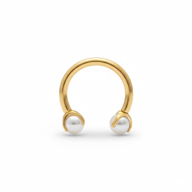 Pakaviņš no titāna ar pērlēm