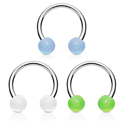 Pakaviņi - komplekts ar tumsā spīdošiem uzgaļiem