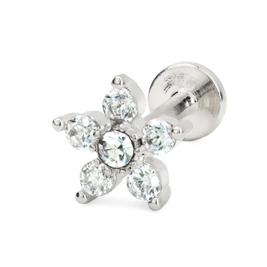 Labrete ar iekšējo vītni un kristālu zvaigznīti