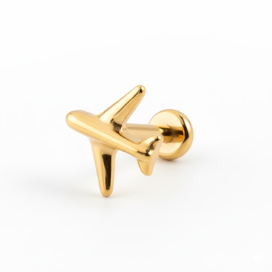 Titāna labrete ar lidmašīnas formas uzgali