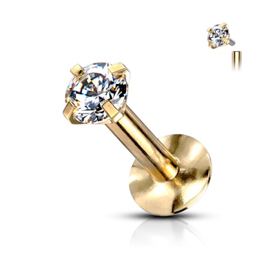 Labrete ar iekšējo vītni un kristāla uzgali