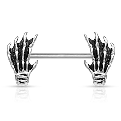 Krūtsgala stienītis ar skeleta rokas uzgaļiem