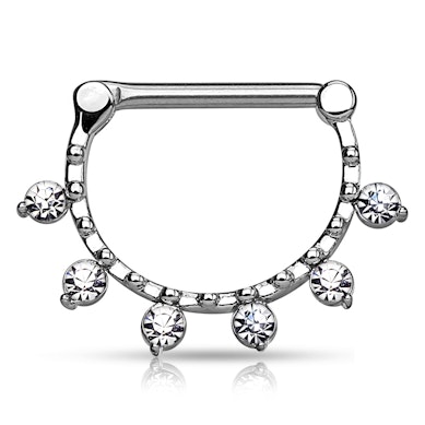 Krūtsgala klikeris ar sešiem kristāliem