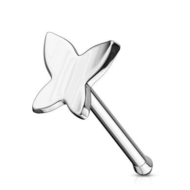 Deguna nagliņa izgatavota no 14 karātu zelta ar tauriņu