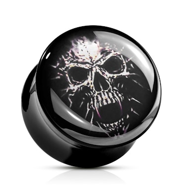 Plugs no akrila ar galvaskausu