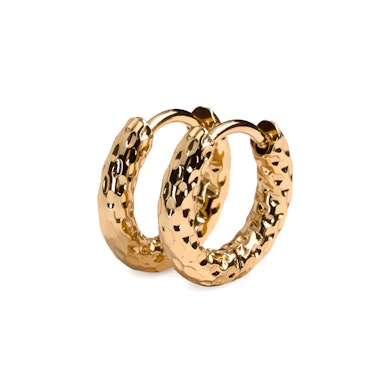 Teksturētu huggie auskaru pāris