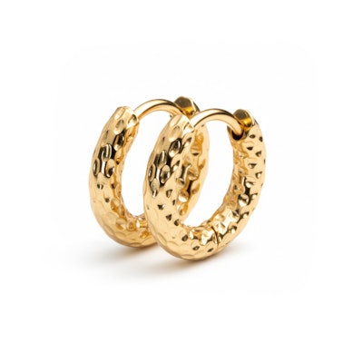 Teksturētu huggie auskaru pāris