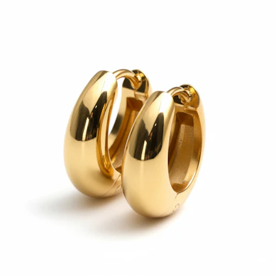 Pulēts plato pīrsingu gredzenu pāris