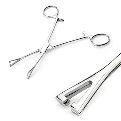 Knaibles "Slotted Pennington forceps"