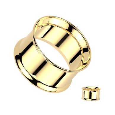 Titāna tunelis ar divām izliektām malām