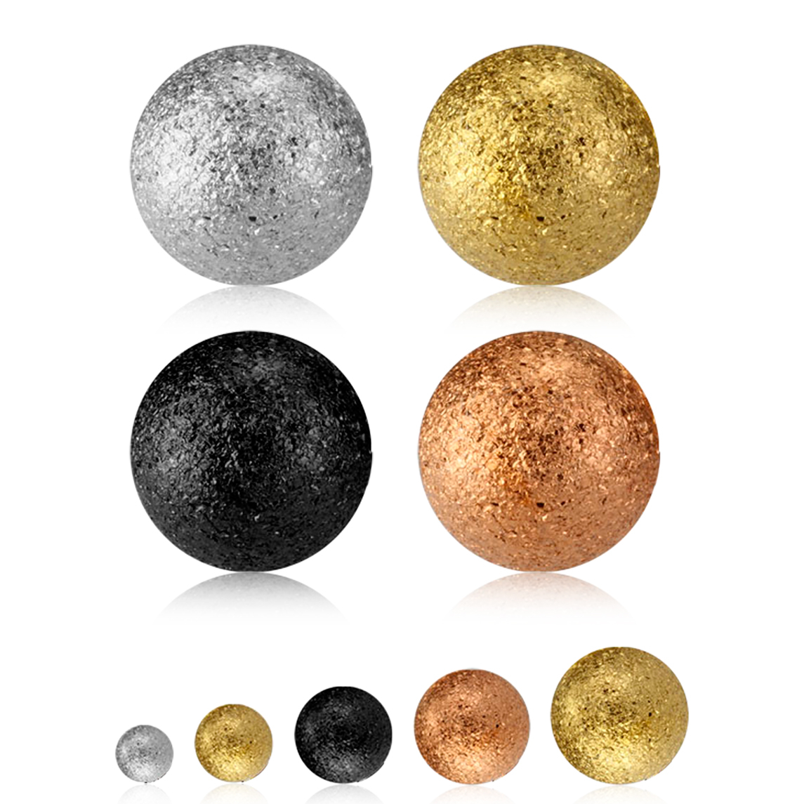 Rezerves bumbiņveida uzgaļi ar briljanta spīdumu