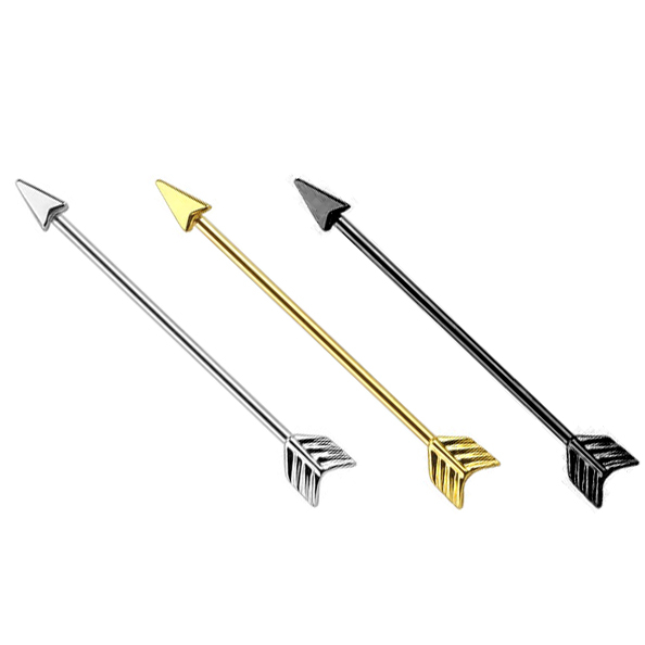 Industriālais stienītis bultas formā