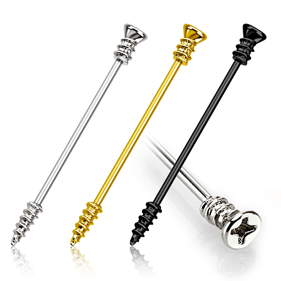 Industriālais stienītis skrūves formā