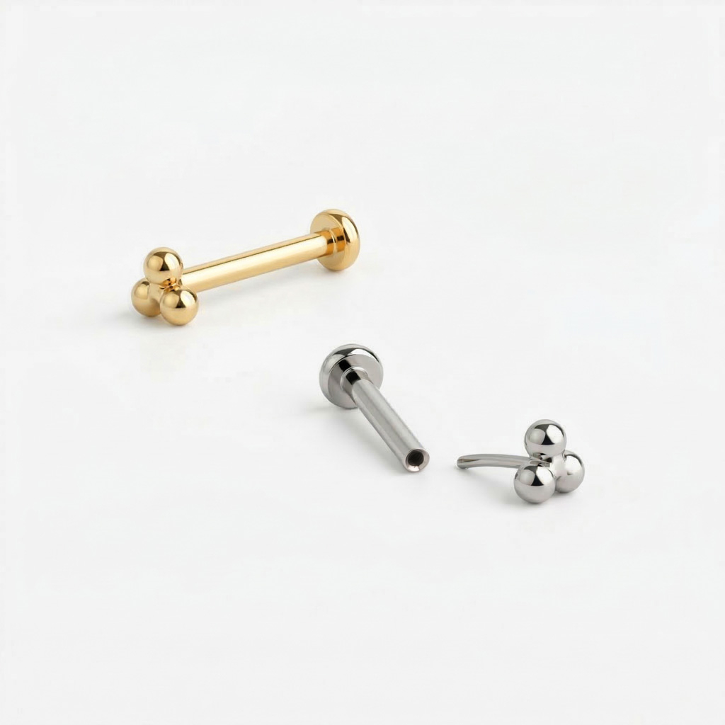 Labrete push-in no titāna ar trīs lodīšu kopu