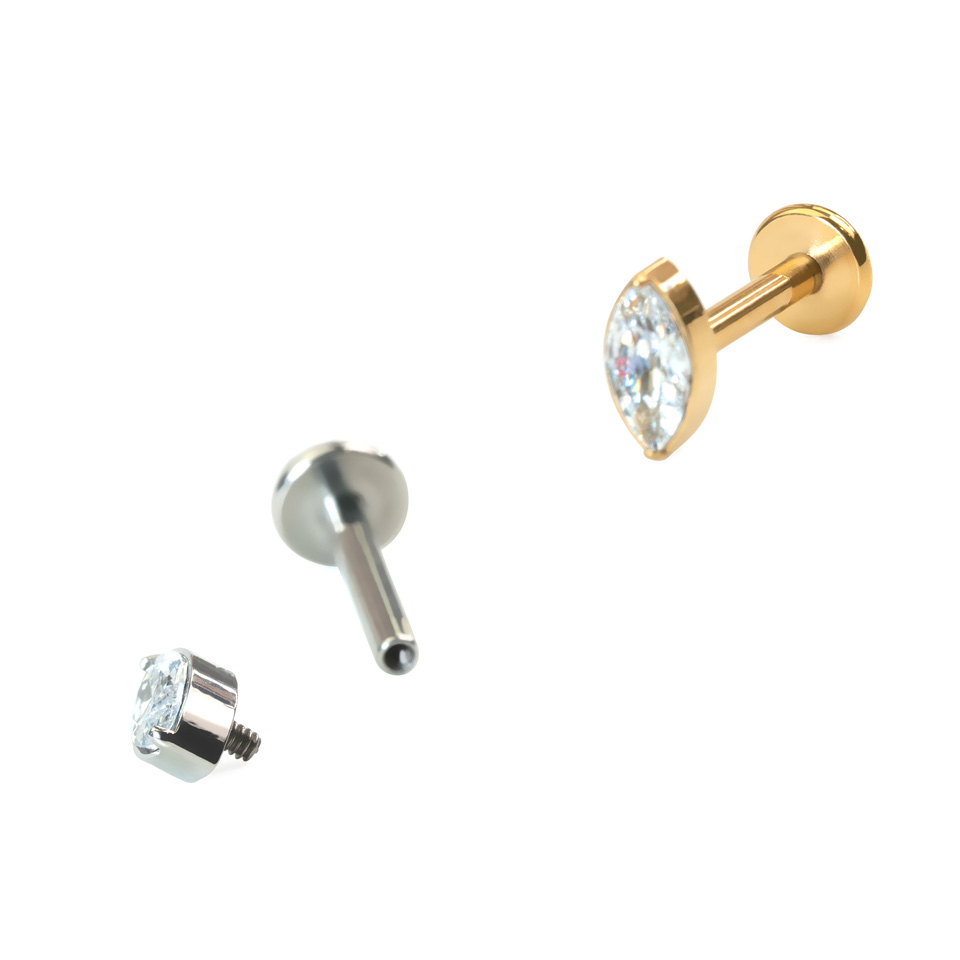 Titāna labrete ar marķīzes slīpējuma akmentiņu