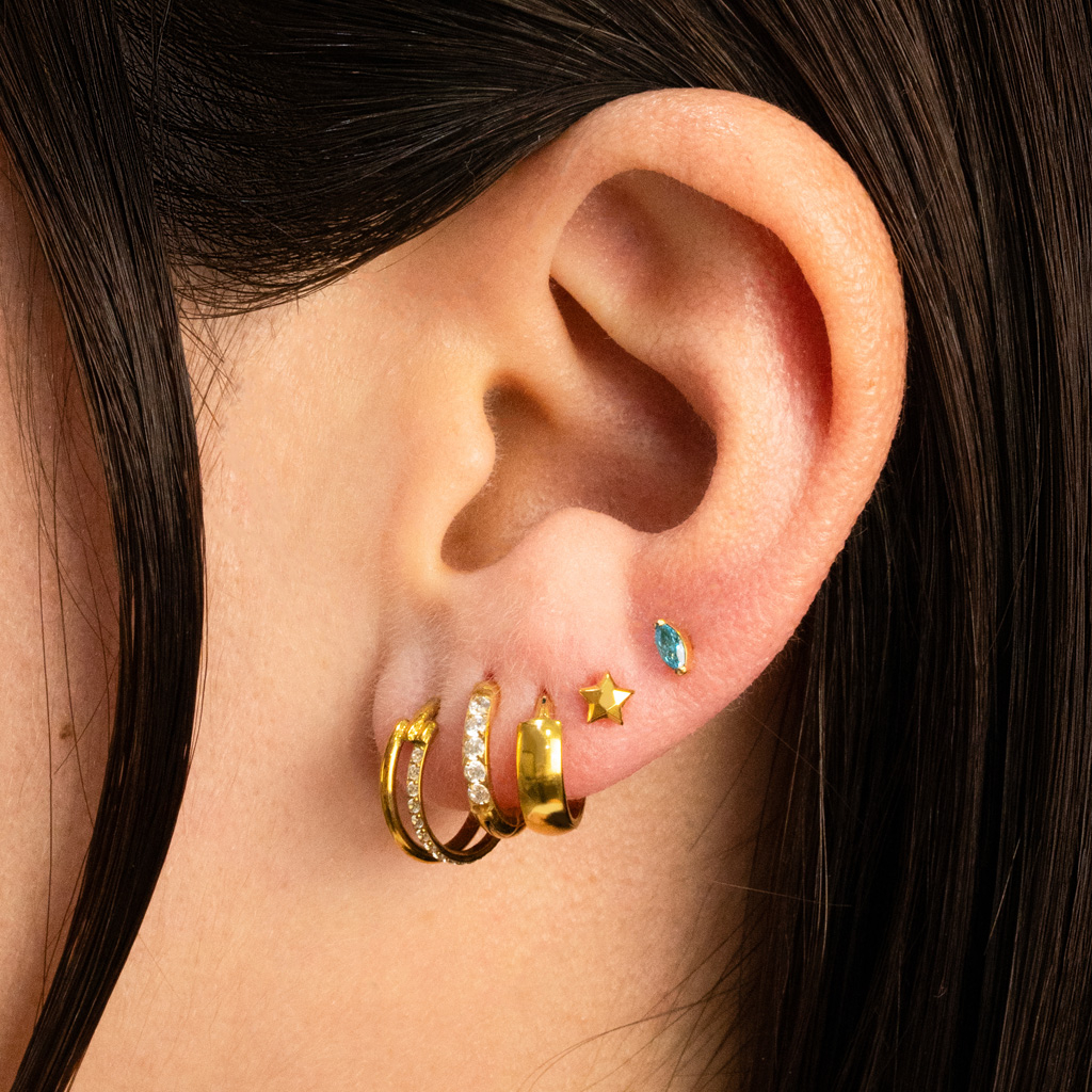 Titāna labrete ar daudzšķautņainu zvaigzni