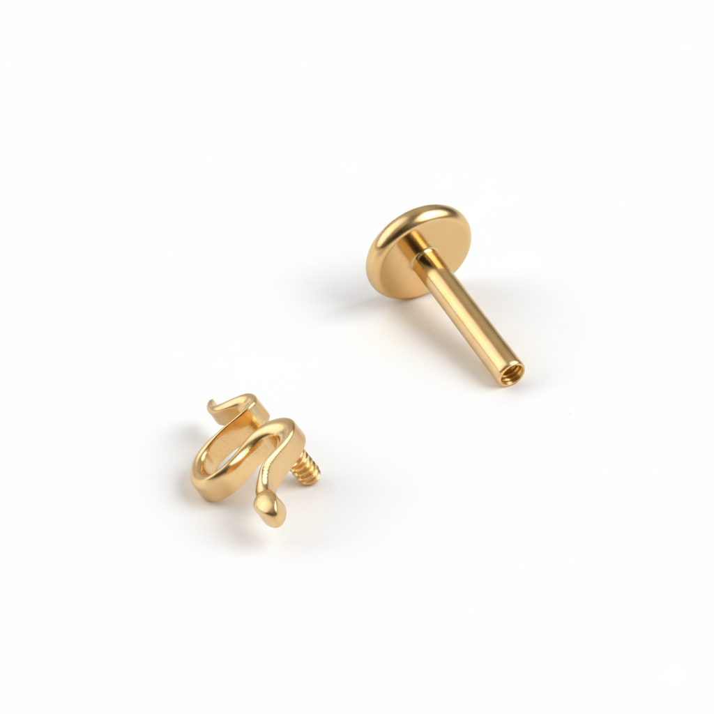 Titāna labrete ar mazu čūsku