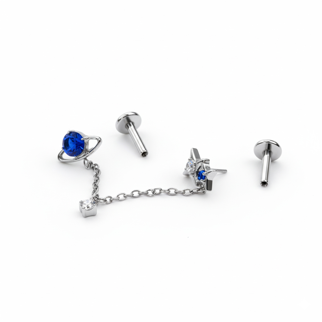 Titāna labrešu pāris kosmosa tematikā