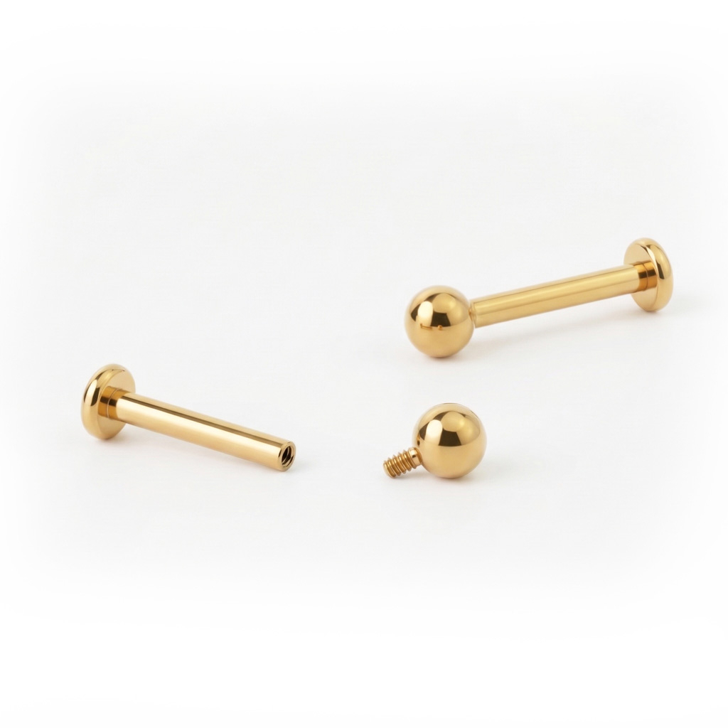 Labrete no titāna ar iekšējo vītni dažādās krāsās