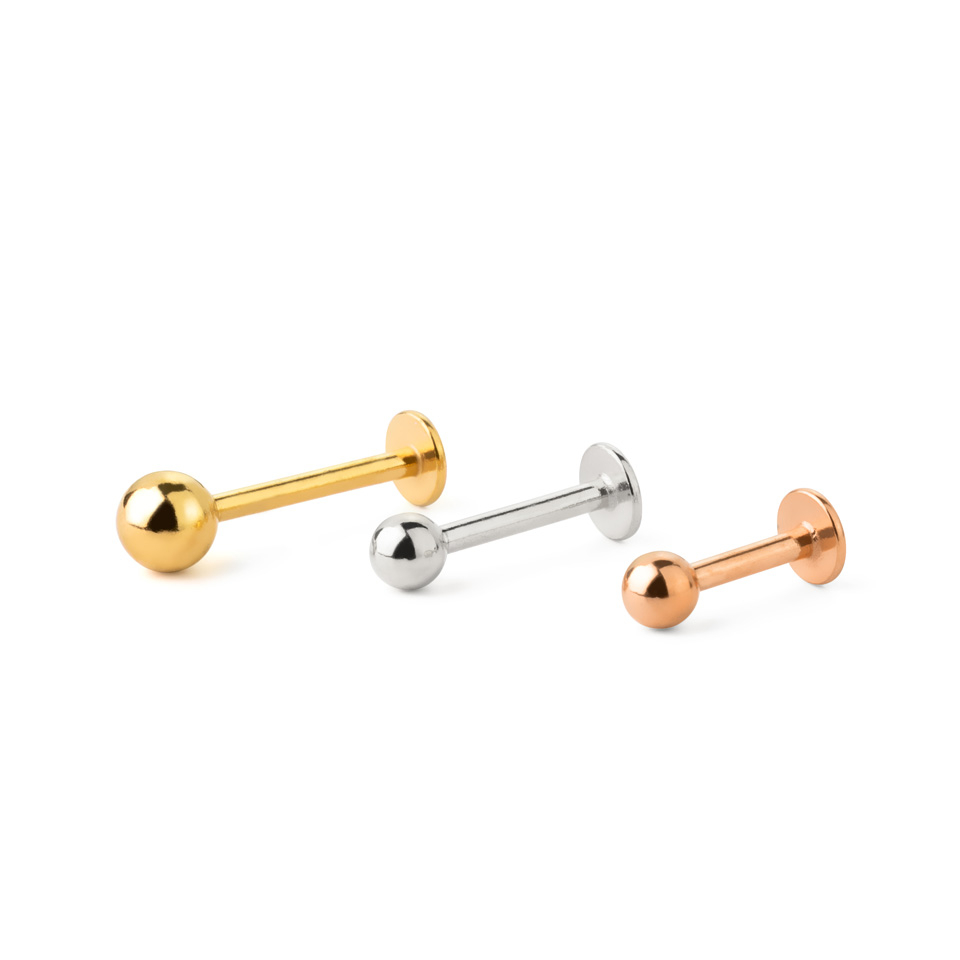 Labrete no titāna ar iekšējo vītni dažādās krāsās