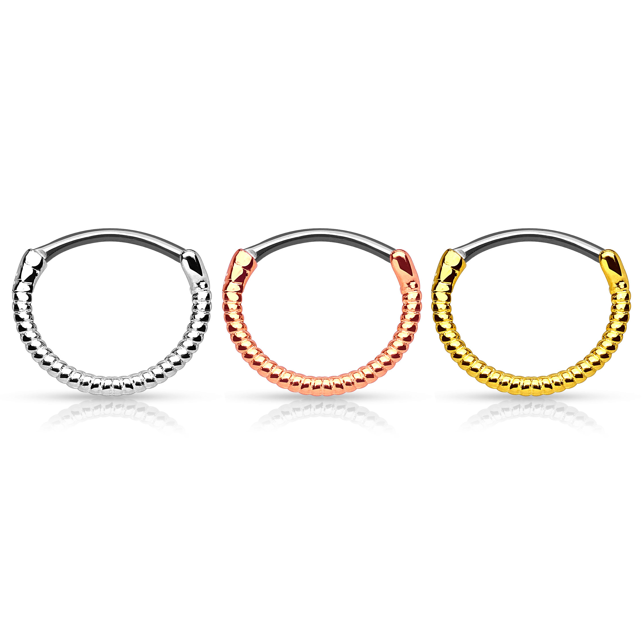 Septum pīrsings ar virves dizainu