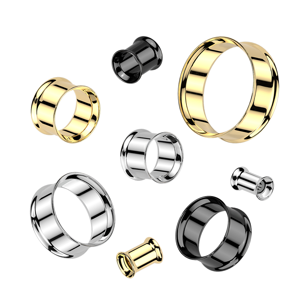 Titāna tunelis ar divām izliektām malām