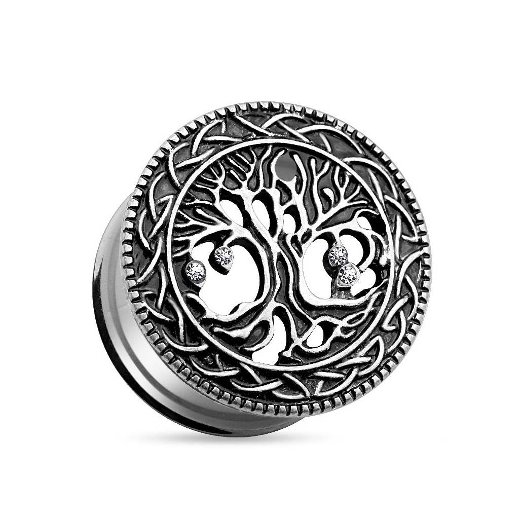 Tunelis no ķirurģiskā tērauda ar dzīveskoku